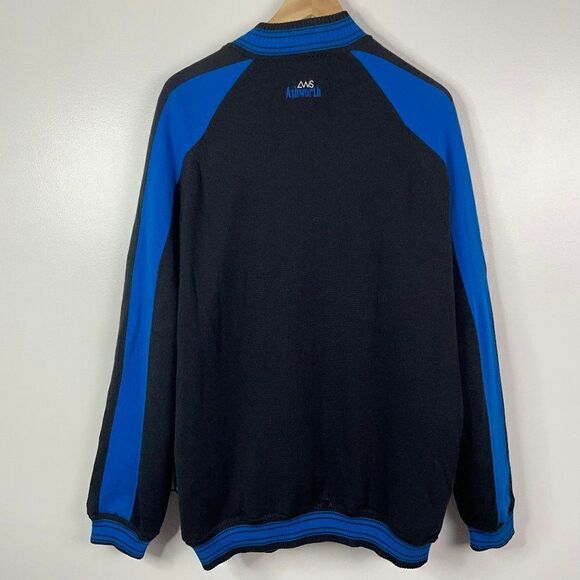 Ashworth Golf  Pullover Half Zip Lined Sweater  Black Blue  Mens Large - Picture 5 of 8